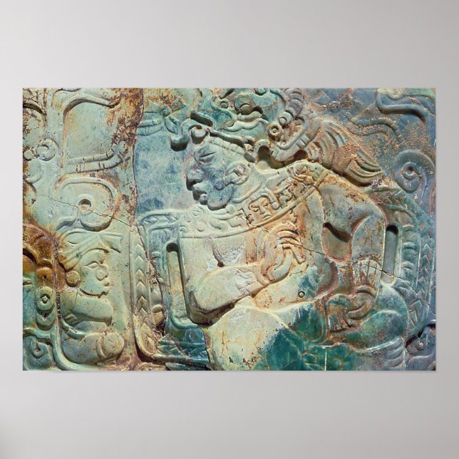 Poster Pectorale du Roi et un courtier de Tikal (Devant)