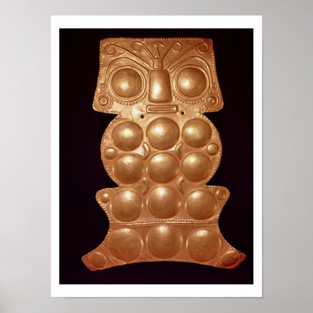 Poster Pectorale trouvée dans la rivière Sinu, pré-colomb (Devant)