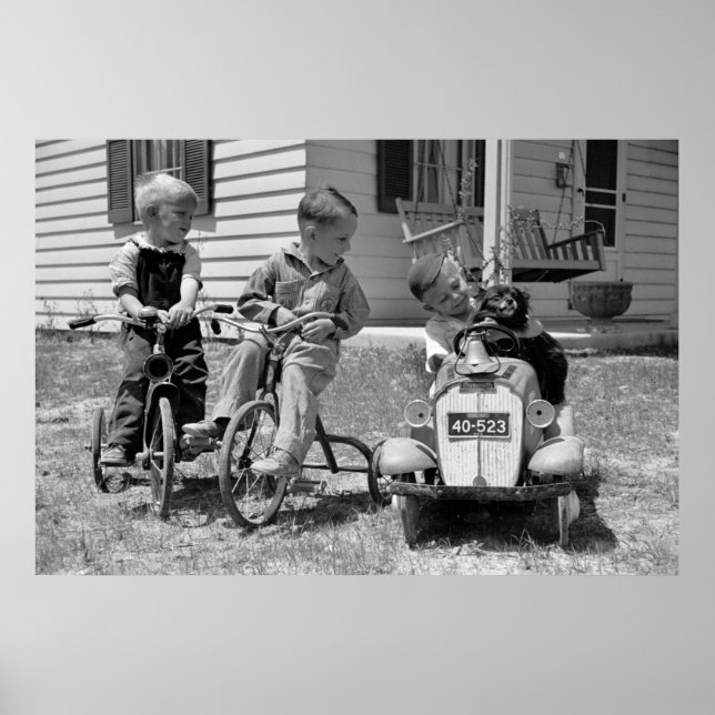 Poster Pedal Power, années 30 (Devant)