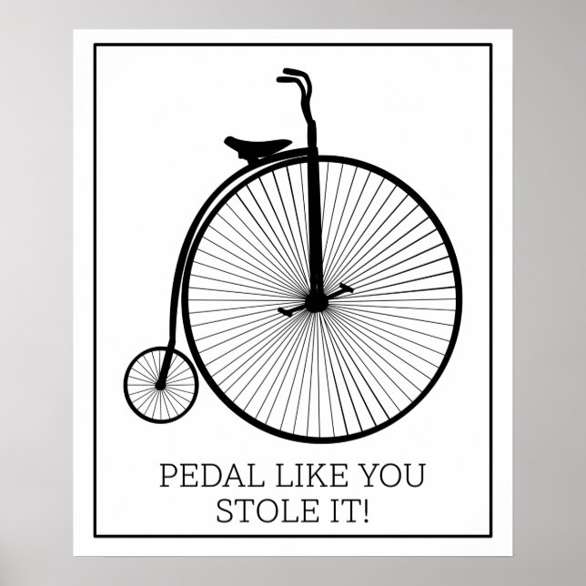 Poster Pédale Comme Vous L'Avez Volée (Devant)
