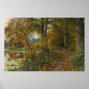 Poster Peder Monsted - La forêt de Charlottendun