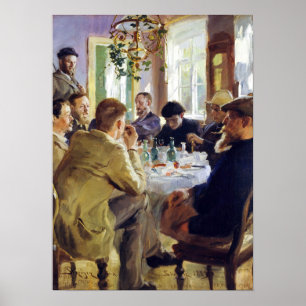 Poster Peder Severin Kroyer - Heure du déjeuner