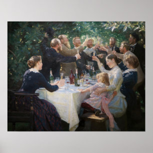 Poster Peder Severin Kroyer - Hip, Hip, Hurrah !