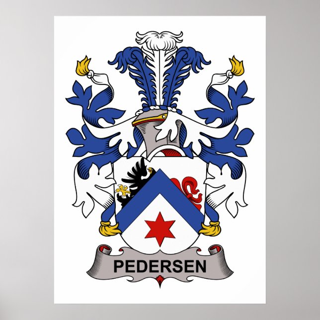 Poster Pedersen Family Crest (Devant)