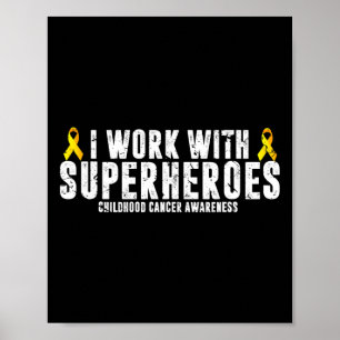 Poster Pediatric Oncology RN Nurse Oncologist Ribbon