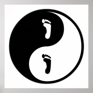 Poster Pédicurie de Yin Yang