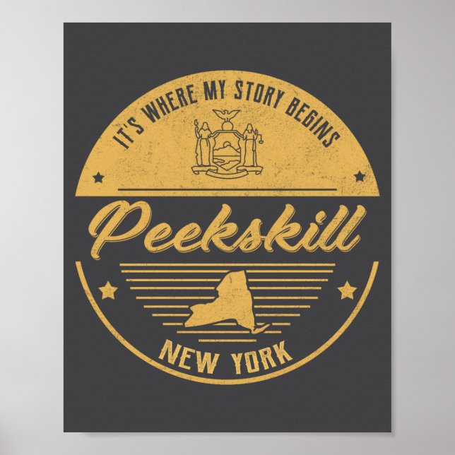 Poster Peekskill New York Its Where My Story Begins _1  (Devant)