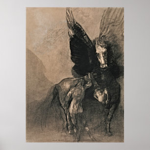 Poster Pégase et Bellerophon - Chef-d'oeuvre mythique