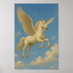Poster Pegasus en vol - L'Esprit Skybound des Légendes