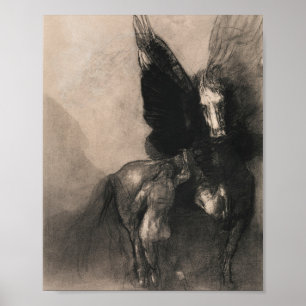 Poster Pegasus Et Bellerophon 1888 Par Odilon Redon