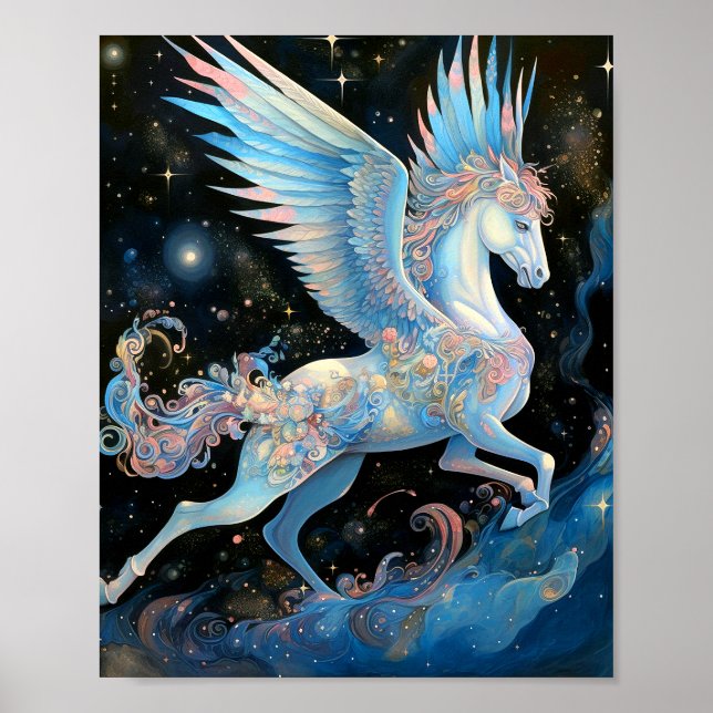 Poster Pegasus Imaginaire Art (Devant)