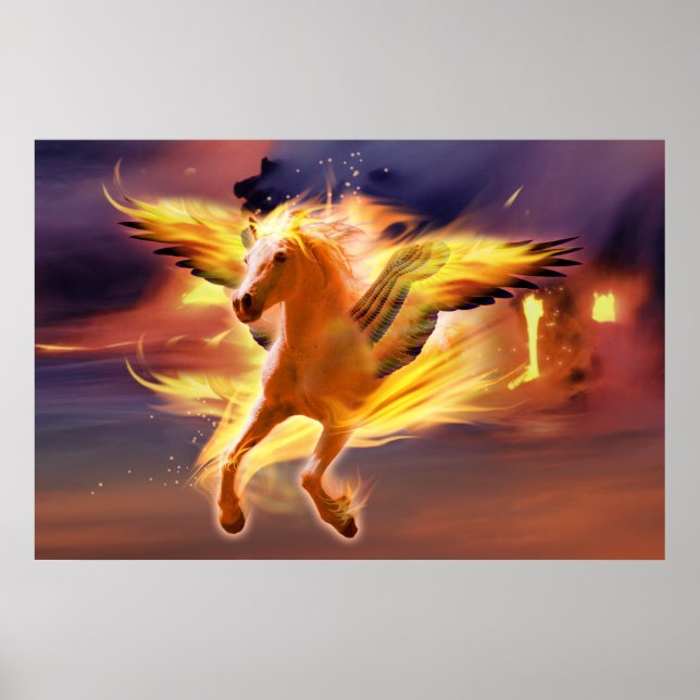 POSTER PEGASUS MENER AVEC LA LUMIÈRE (Devant)