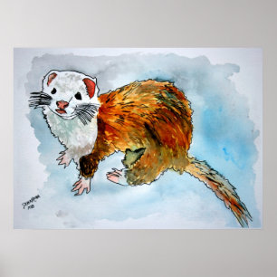 Poster peindre des objets peints par des animaux de compa