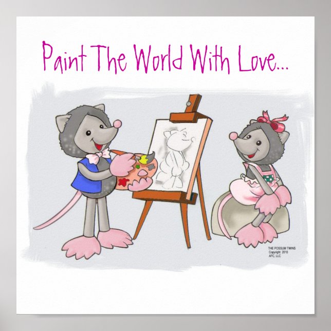Poster Peindre Le Monde Avec Amour... (Devant)