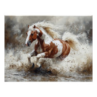 Peindre Un Cheval Qui Traverse L'Eau