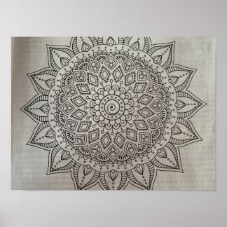 Poster Peindre un talisman de sagesse.