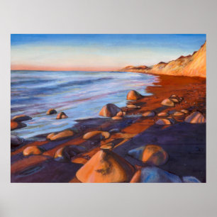 Poster Peint Rocky Beach Shoreline