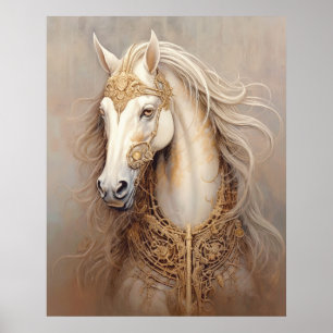 Poster Peinture à cheval majestueuse