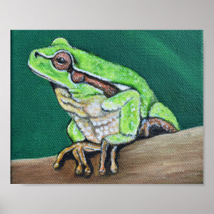 Poster Peinture à la grenouille