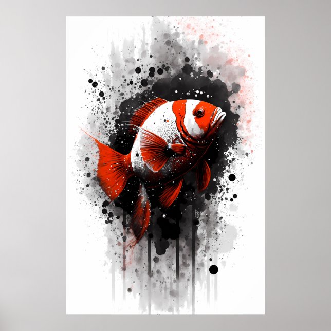 Poster Peinture à l'encre de clown (Devant)