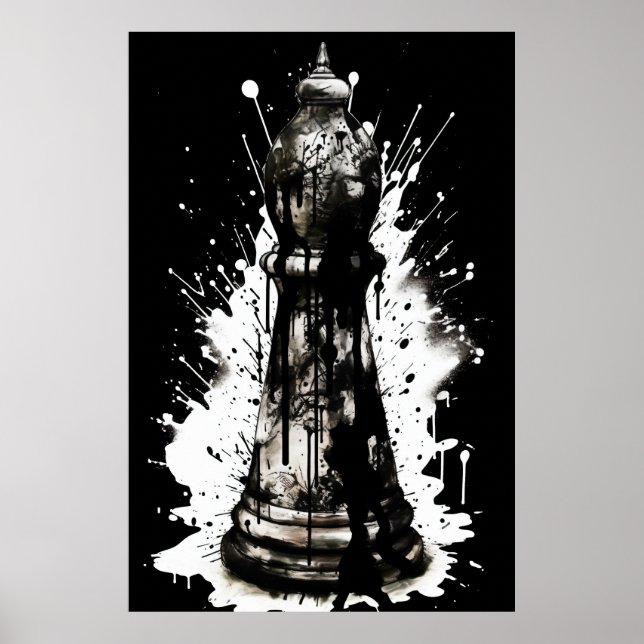Poster Peinture à l'encre de l'évêque (Devant)