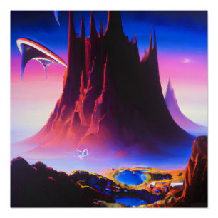 Poster Peinture à l'huile Dream World