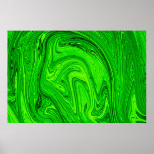 Poster Peinture à l'huile verte abstrait arrière - plan.