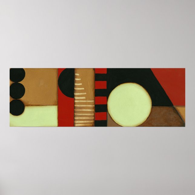 Poster Peinture à panneaux de style loft contemporain (Devant)