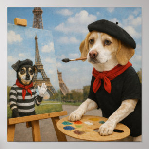 Poster "Peinture à Paris"