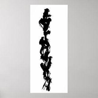 Poster Peinture à pinceau zen 2