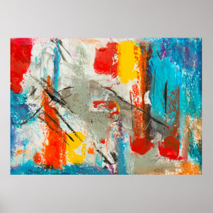 Poster Peinture Abstraite