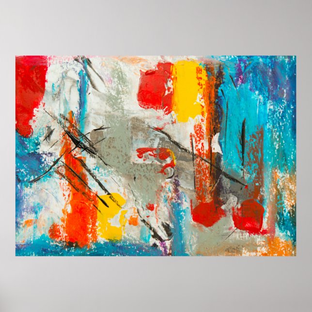 Poster Peinture Abstraite (Devant)