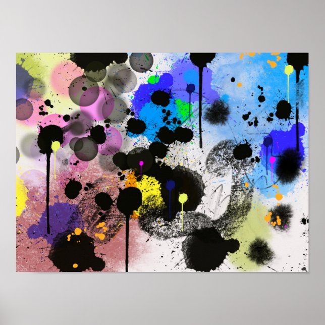 Poster Peinture abstraite (Devant)