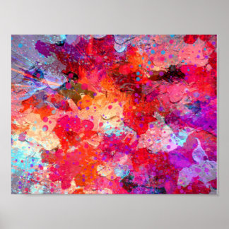 Poster Peinture Abstraite