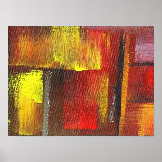 Poster Peinture Abstraite (Devant)