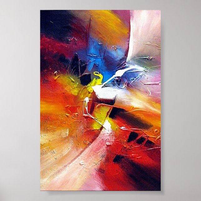 Poster Peinture Abstraite contemporaine (Devant)