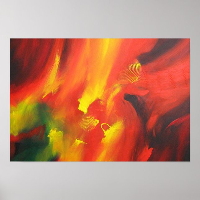 Poster Peinture Abstraite contemporaine (Devant)