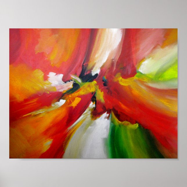 Poster Peinture Abstraite contemporaine (Devant)