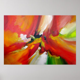 Poster Peinture Abstraite de vitesse contemporaine
