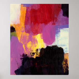 Poster Peinture Abstraite. Style art tendance. Couleur br