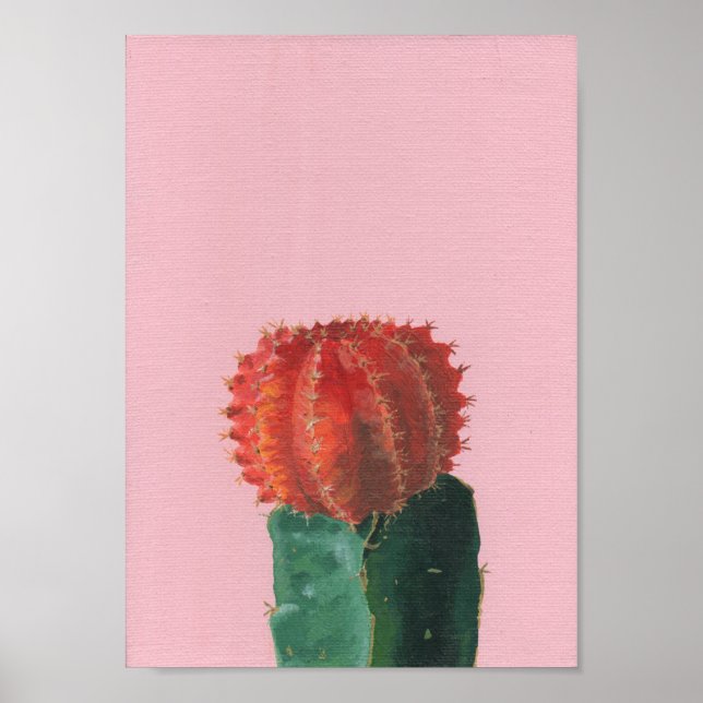 Poster Peinture acrylique du petit boule de rubis (Devant)