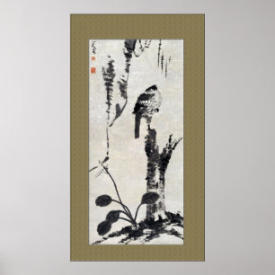 Poster Peinture Antique Chinoise, Nature, Oiseau,