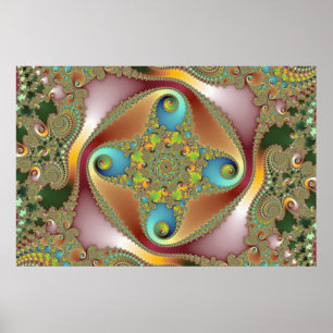 Poster Peinture - Art fractal