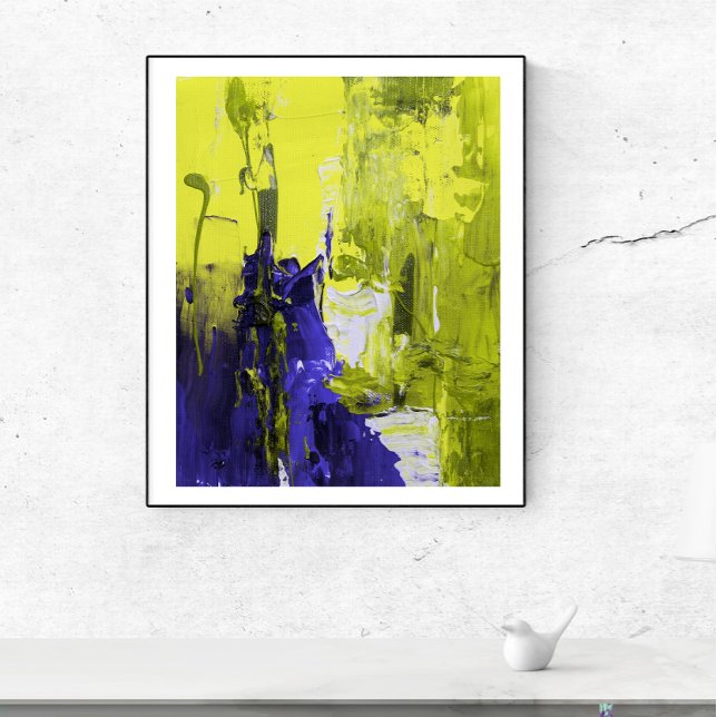 Poster Peinture Art Mur Découpé. (Créateur téléchargé)