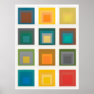 Poster peinture artistique de Josef Albers