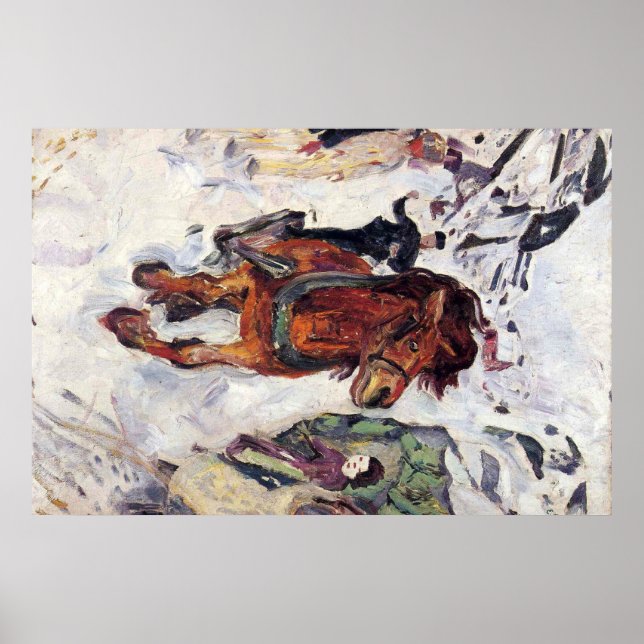 Poster Peinture artistique Edward Munch (Devant)