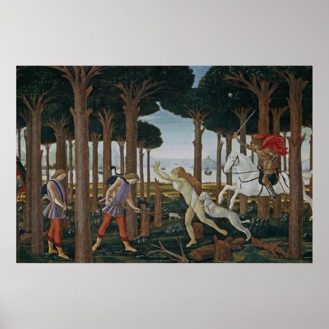 Poster Peinture Botticelli Renaissance (Devant)