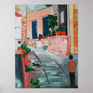 Poster Peinture Calle Del San Miguel par Alfred Fox