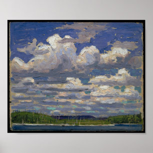 Poster Peinture canadienne vintage Tom Thomson Jour d'ét