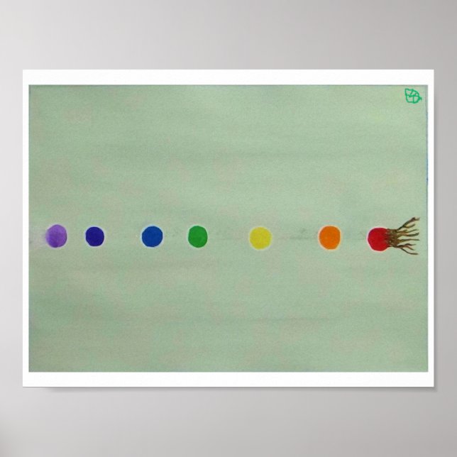 Poster Peinture Chakra de base (Devant)